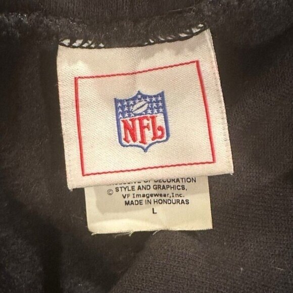 Pittsburgh Steelers Large Embroidered Logo Hoodie Sweatshirt Football NFL Black - Picture 4 of 5